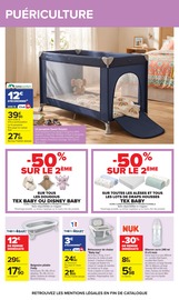 Promos Lit Parapluie dans le catalogue "Carrefour" de Carrefour Lit Parapluie en promo dans le catalogue Carrefour à la page 63
