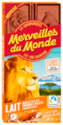 Tablettes De Chocolat Au Lait Noisettes Et Amandes Pilees Merveilles Du Monde à 2,49 € dans le catalogue Auchan Hypermarché