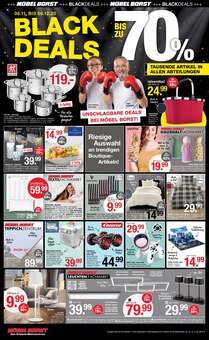 Teppichboden im aktuellen Möbel Borst Prospekt (Ulm) Teppichboden im Möbel Borst Prospekt "BLACK DEALS" mit 12 Seiten (Ulm)