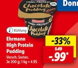 High Protein Pudding von Ehrmann im aktuellen Lidl Prospekt für 0,99 €