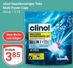 Geschirrreiniger-Tabs Multi-Power Caps Angebote von clino! bei GLOBUS Saarbrücken für 3,85 €