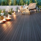 Lame de terrasse composite(o) anthracite Neva Klikstrom L. 220 x l. 14,5 x ép. 2,1 cm - Klikstrom - Castorama à Asnières-sur-Seine Lame de terrasse composite(o) anthracite Neva Klikstrom L. 220 x l. 14,5 x ép. 2,1 cm - Klikstrom en promo chez Castorama Asnières-sur-Seine à 8,40 €