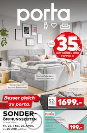 Aktueller porta Möbel Möbel & Einrichtung Prospekt für Waldems: Besser gleich zu porta. mit 18} Seiten, 12.04.2026 - 25.04.2026