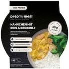 Hähnchen mit Reis & Brokkoli Angebote von Prepmymeal bei REWE Osnabrück für 7,99 €