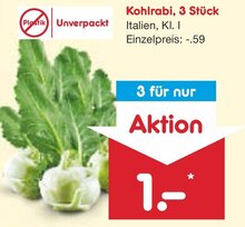 Netto Marken-Discount Andernach - Kohlrabi, 3 Stück Kohlrabi, 3 Stück Angebot bei Netto Marken-Discount Andernach im Prospekt "WOCHENENDKRACHER"