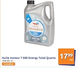 Huile moteur 7 000 Energy Total - QUARTZ en promo chez Action Rennes à 17,99 €