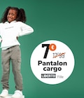 Promo Pantalon cargo à 7,00 € dans le catalogue La Halle à Saint-Médard-des-Prés