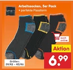 Arbeitssocken, 5er Pack Angebote bei Netto Marken-Discount Saarbrücken für 6,99 €