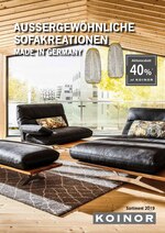 Polstermöbel Fischer Prospekt "Aussergewöhnliche Sofakreationen ", 30 Seiten, für Baiersdorf, 08.12.2019 - 15.12.2019 Polstermöbel Fischer Prospekt "Aussergewöhnliche Sofakreationen ", 30 Seiten, für Baiersdorf, 08.12.2019 - 15.12.2019