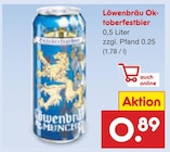 Oktoberfestbier im Angebot bei Netto Marken-Discount in Wermelskirchen Oktoberfestbier Angebote von Löwenbräu bei Netto Marken-Discount Wermelskirchen für 0,89 €