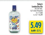London Dry Gin Angebote von Finley's bei diska Hof für 5,49 €