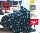 Wohndecke maritim von dekorado für 14,99 € bei Netto mit dem Scottie im Angebot Wohndecke maritim von dekorado im aktuellen Netto mit dem Scottie Prospekt