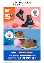Chaussures Angebote im Prospekt "À CE PRIX ÇA NOUS EN BOOTS UN COIN !" von La Halle auf Seite 1