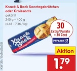 Sonntagsbrötchen oder Croissants Angebote von Knack & Back bei Netto Marken-Discount Frechen für 1,79 €