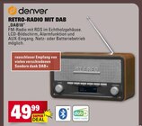 RETRO-RADIO MIT DAB Angebote von denver bei Marktkauf Heidenheim für 49,99 €