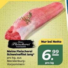 NETTO mit dem Scottie Neumünster - Schweinefilet lang Schweinefilet lang Angebot bei NETTO mit dem Scottie Neumünster im Prospekt Günstig. Besser. Für Dich.