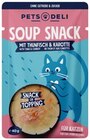 Katzensnack Suppe im Angebot bei REWE in Elmshorn Katzensnack Suppe Angebote von Pets Deli bei REWE Elmshorn für 0,89 €