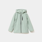Blouson fourré déperlant à capuche vert pastel fille dans le catalogue La Halle