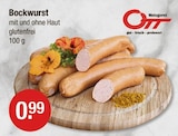 Bockwurst von Metzgerei Ott im aktuellen V-Markt Prospekt für 0,99 €