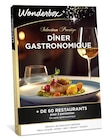 Coffret cadeau Wonderbox Dîner gastronomique Sélection Prestige pour 2 personnes à Fnac dans Payzac