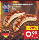 Netto Marken-Discount Brannenburg - Dicke Schweinsbratwurst Angebot im Prospekt Dicke Schweinsbratwurst bei Netto Marken-Discount im Brannenburg Prospekt für 0,99 €