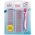 Rasoir avec lames de recharge Soft Touch - Soft Touch en promo chez Action Rasoir avec lames de recharge Soft Touch - Soft Touch dans le catalogue Action