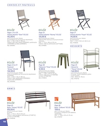 Prix et réduction Chaise Cuisine dans le prospectus Jardiland en cours Offre Chaise Cuisine dans le catalogue Jardiland du moment à la page 102