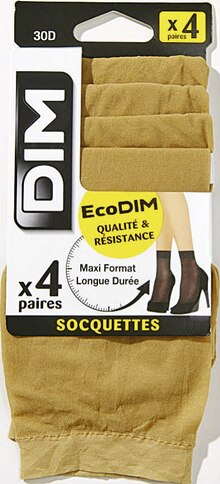 Lot de 4 paires de mi bas ecodim resistance - Géant Casino à Levallois-Perret Lot de 4 paires de mi bas ecodim resistance en promo chez Géant Casino Levallois-Perret à 2,70 €