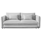 SCHLAFSOFA Struktur Naturfarben inkl. Zierkissen, Rückenkissen, Bettkasten, Schlaffunktion, Rücken echt, Liegefläche im Originalstoff von Carryhome im aktuellen XXXLutz Prospekt