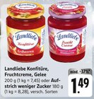 Konfitüre, Fruchtcreme, Gelee oder Aufstrich weniger Zucker Angebote von Landliebe bei E center Kaiserslautern für 1,49 €