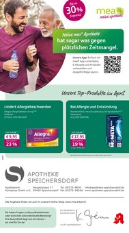 mea - meine apotheke Prospekt Unsere April-Angebote mit 4 Seiten