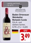 Baden Ortenauer Weinkeller Rotwein Cuvée bei E center im Rodgau Prospekt für 3,49 €