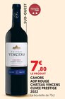 Cahors AOP Rouge Cuvée Prestige 2022 à Hyper U dans Viviers-en-Charnie