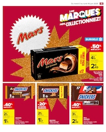 Prix et réduction Mars dans le prospectus Carrefour en cours Offre Mars dans le catalogue Carrefour du moment à la page 21
