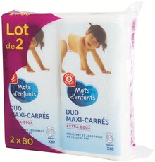 Maxi carrés coton bébé - E.Leclerc à Saint-Étienne Maxi carrés coton bébé en promo chez E.Leclerc Saint-Étienne à 2,85 €
