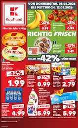 Kaufland Prospekt "Hier bin ich richtig", 56 Seiten, 06.08.2026 - 06.08.2026 Aktueller Kaufland Prospekt, "Hier bin ich richtig", mit Angeboten der Woche, gĂŒltig von 06.08.2026 bis 06.08.2026