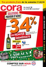 Catalogue Cora "Jusqu'à 34% de remise immédiate", 60 pages, à Sceaux, 19/11/2019 - 25/11/2019 Prospectus Cora "Jusqu'à 34% de remise immédiate", 60 pages, à Sceaux, 19/11/2019 - 25/11/2019