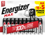 Alkaline-Batterien AA oder AAA »Max« von Energizer für 6,99 € bei Kaufland im Angebot Alkaline-Batterien AA oder AAA »Max« von Energizer im aktuellen Kaufland Prospekt