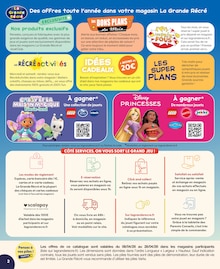 Catalogue La Grande Récré de la semaine 15, "EN AVENTURE TOUTE !", page 2, 08/04/2026 - 28/04/2026 Prospectus La Grande Récré en cours, "EN AVENTURE TOUTE !", page 2 sur 44