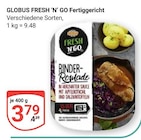 Fertiggericht im Angebot bei GLOBUS in Duisburg Fertiggericht Angebote von GLOBUS FRESH 'N' GO bei GLOBUS Duisburg für 3,79 €