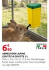Abreuvoir lapins goutte à goutte - Rural Master à Orléans Abreuvoir lapins goutte à goutte en promo chez Rural Master Orléans à 6,80 €