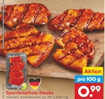 Steak im Netto Marken-Discount Prospekt Spanferkelhals-Steaks im aktuellen Netto Marken-Discount Prospekt für 0,99 €