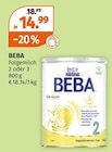 Folgemilch von BEBA im aktuellen Müller Prospekt für 14,99 €