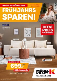 Möbel Kraft Prospekt Frühjahrs-Sparen! mit  Seiten