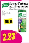 Promo Secret d'arômes aux fines herbes à 2,23 € dans le catalogue Norma à Besançon