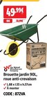 Brouette jardin 90l, roue anti-crevaison en promo chez Screwfix Villeneuve-d'Ascq à 49,99 €