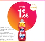 Liquide vaisselle vinaigre & framboise 450 ml - MIR en promo chez Intermarché Calais à 1,65 €