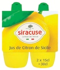 Jus de Citron - SIRACUSE à 1,38 € dans le catalogue Intermarché Super