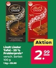 Tafel im Netto mit dem Scottie Prospekt Tafel von Lindt Lindor im aktuellen Netto mit dem Scottie Prospekt für 2,99 €
