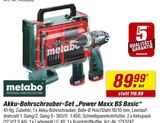 Akku-Bohrschrauber-Set Power Maxx BS Basic von Metabo im aktuellen toom Baumarkt Prospekt